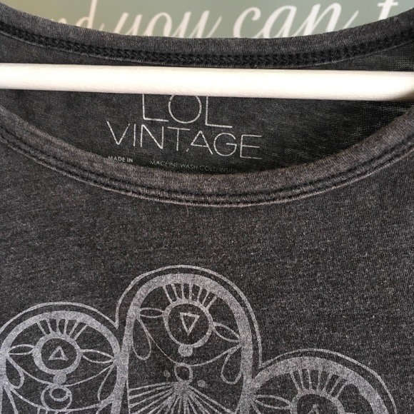 LOL VINTAGE GREY TEE - Picture 2 of 2
